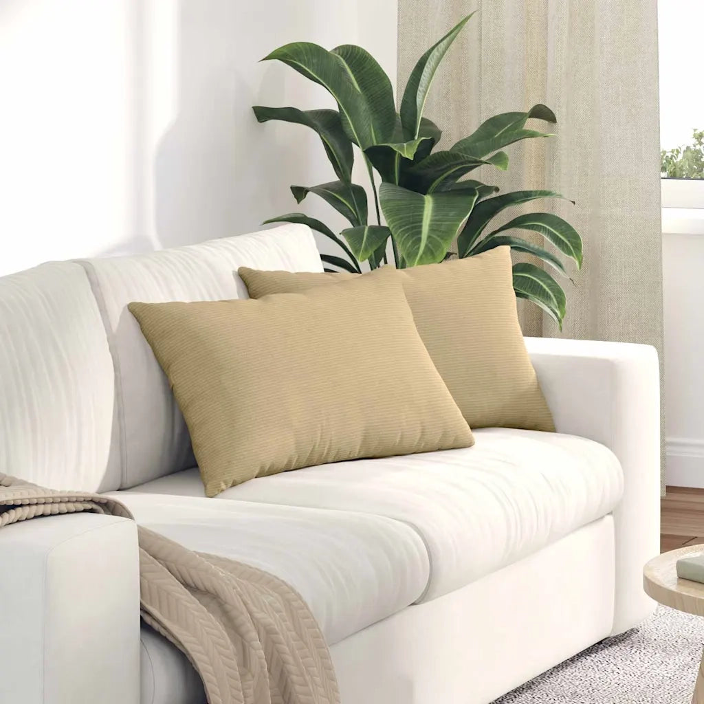 Cuscini da Divano 2 pcs Grigio Verde 60 x 40 cm