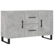 Credenza | Madia | Buffet da pranzo | Armadio da pranzo Grigio Cemento 100x36x60 cm in Legno Multistrato