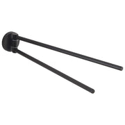 GEDY Gancio Doppio Felce Plus Acciaio Inox e Cromall Nero Opaco