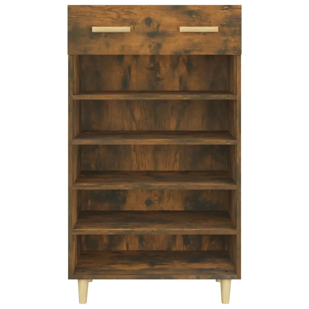 Scarpiera | Mobile per scarpe Rovere Fumo 60x35x105 cm in Legno Multistrato