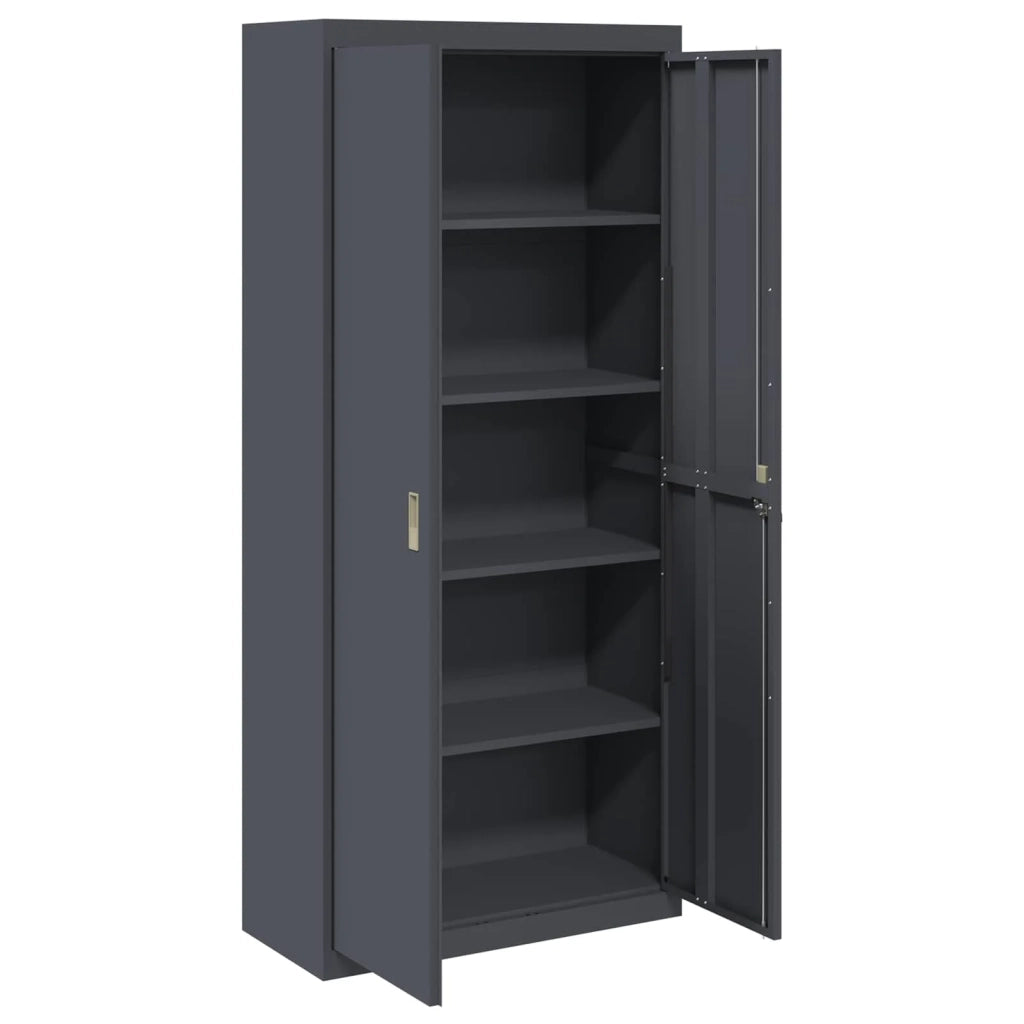 Armadio Antracite 90 x 40 x 200 cm Acciaio 3406174