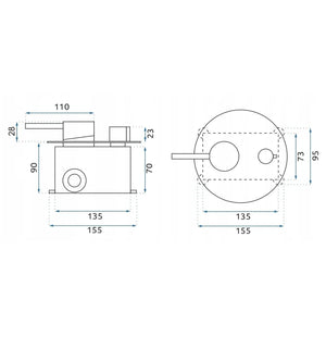 Set Doccia Da Incasso Rea Lungo Grip Gun Grey + Box