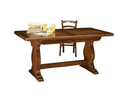 Tavolo da pranzo allungabile arte povera in legno 160x85x78 - Mobili 2G