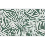 Tappeto da Esterno Reversibile 152x243 cm con Fantasia Geometrica Verde e Bianco