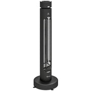 Stufa a infrarossi oscillante 2000 W in carbonio; telecomando; 8 livelli e timer; nero