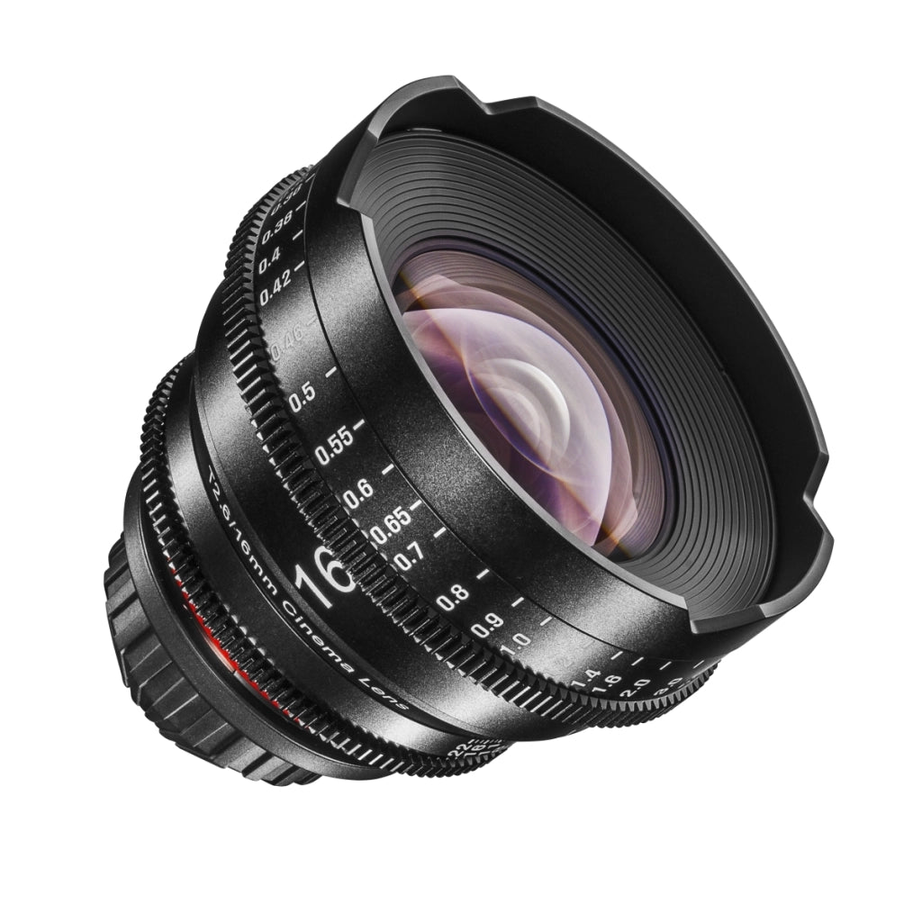 XEEN Cinema 16mm T2.6 PL obiettivo full frame MF Cine Video per alte risoluzioni con ruote dentate follow focus