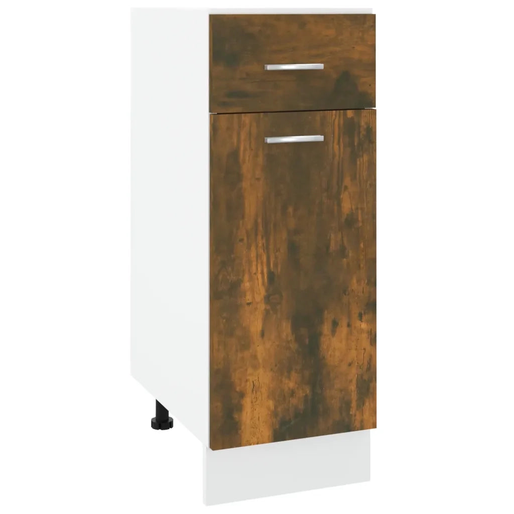 Mobile con Cassetto Rovere Fumo 30x46x81,5 cm Legno Multistrato cod mxl 60624