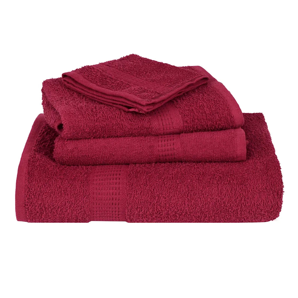 Asciugamani FROGN 2 pz Bordeaux 100x200 cm 360 g/m² 136746