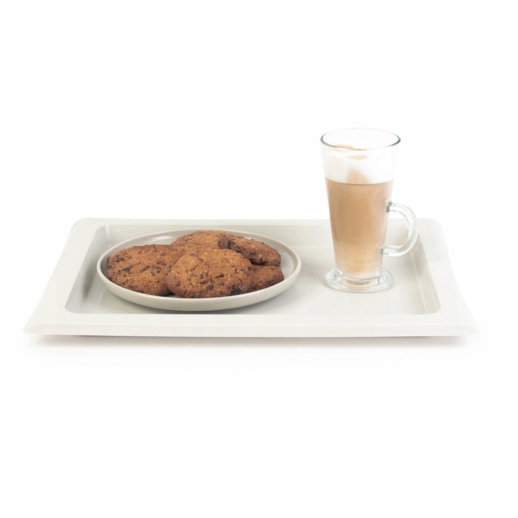 Vassoio da portata in plastica KADAX per cucina, camerieri, bar, grande 40x28 cm