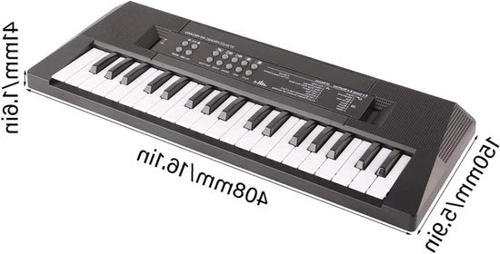 Pianoforte elettrico con 37 tasti e funzione di registrazione vocale per bambini - strumenti musicali da gioco