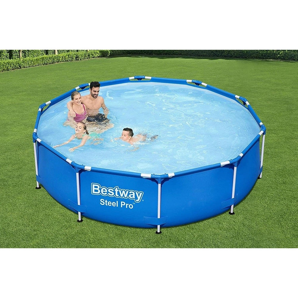 Trade Shop - Piscina Fuori Terra Steel Pro 305x76cm Set Rotonda Con Pompa Di Filtraggio 56679 -
