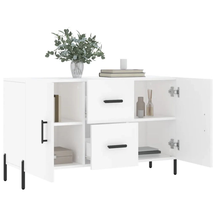 Credenza Bianca 100x36x60 cm in Legno Multistrato 828180