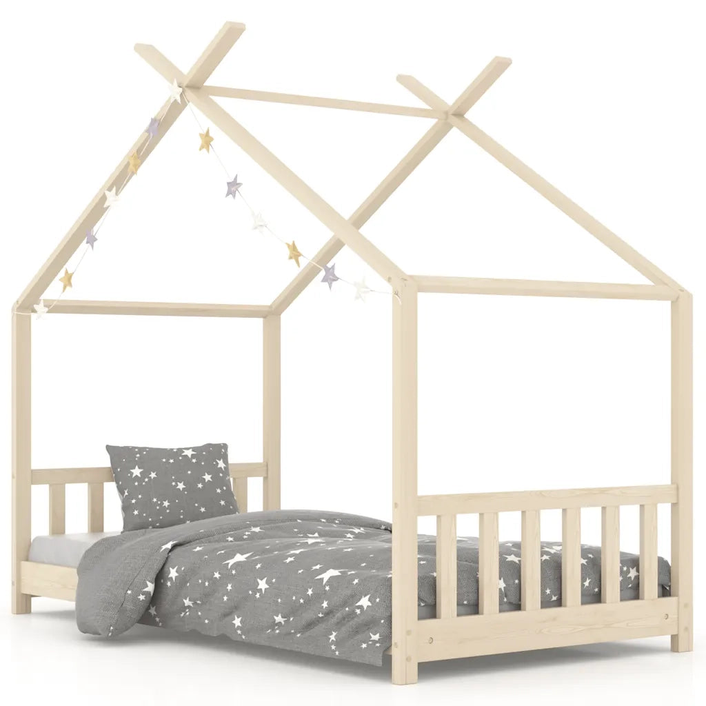 Giroletto per Bambini in Legno Massello di Pino 80x160 cm 283365