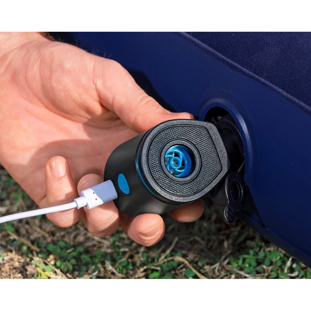 Trade Shop - Pompa Di Gonfiaggio Elettrico Powertouch Pocket Usb Da 90 L/min Con 3 Adattatori 62289 -