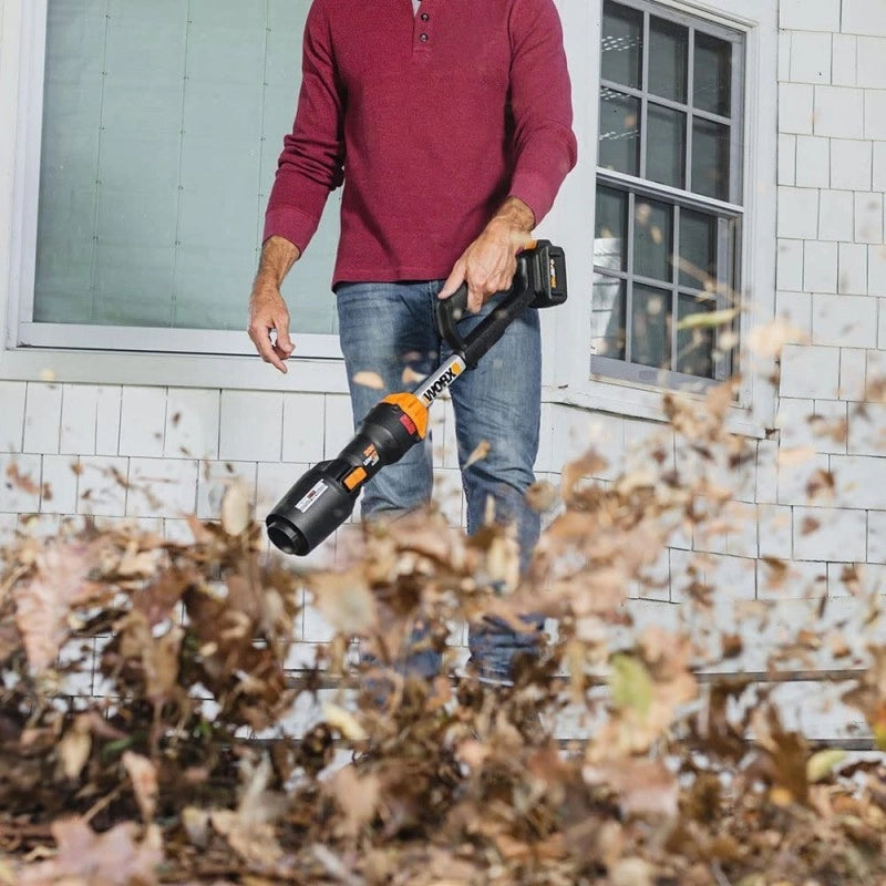 Soffiatore a Batteria WG543E 20V Brushless LeafJet 209 km/h con Batteria 4Ah per Pulizia Giardino - WORX