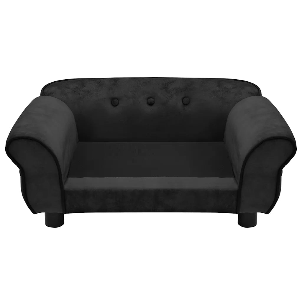 Divano per Cani Nero 72x45x30 cm in Peluche CFW7627938