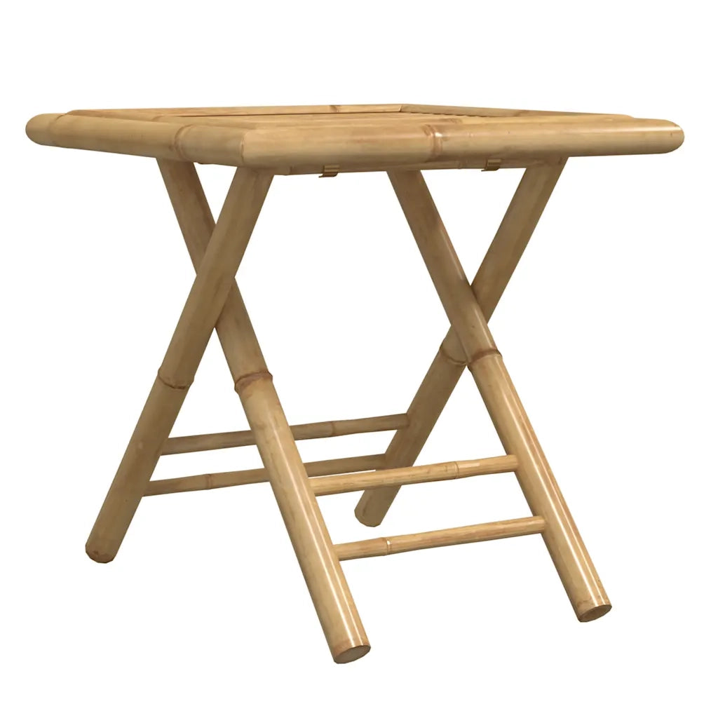 Set da Bistrot Pieghevole 3pz con Cuscini Grigio Scuro Bambù 3208932