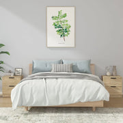 Comodini 2 pz-Set di 2 Tavolino da notte Rovere Sonoma in Legno Multistrato 171097