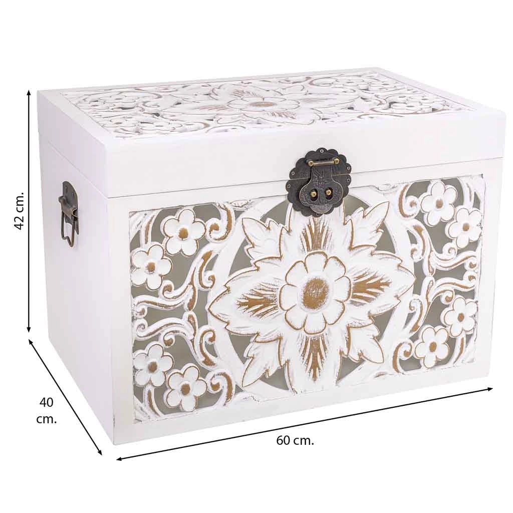 Baule in legno 60x40x42h cm