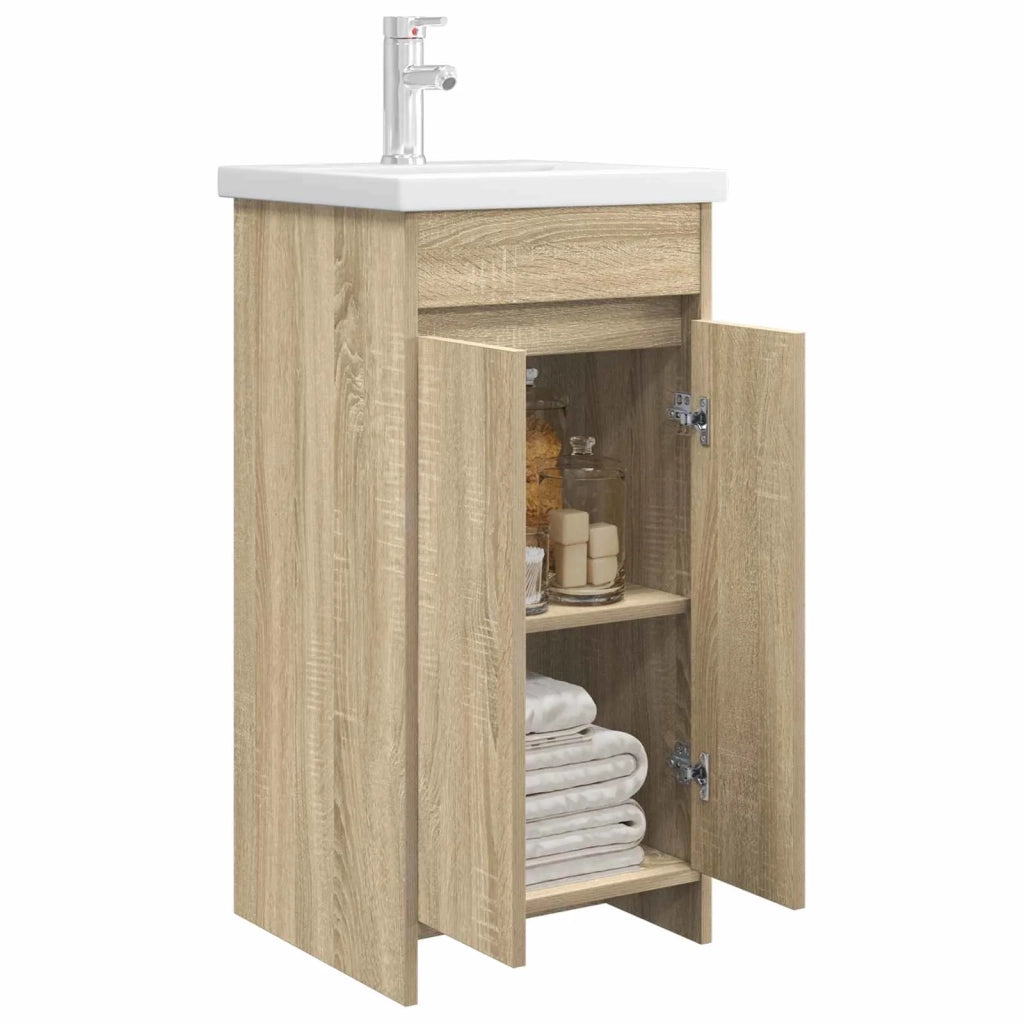 Mobile da bagno con lavabo Rovere Sonoma 42 x 40 x 84,5 cm 890770