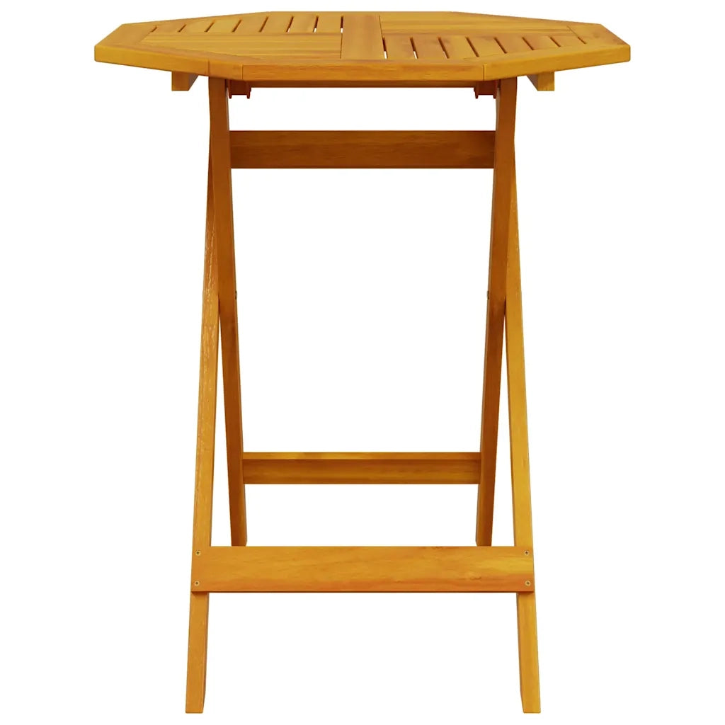 Tavolo da Giardino Pieghevole Ã˜70x75cm Legno Massello di Acacia
