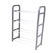 Trade Shop - Scarpiera In Plastica 4 Ripiani Livelli Salvaspazio 40x19x56cm Porta Scarpe Casa -