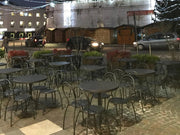 Set 2 Sedie da Giardino 42x54x85 cm in Acciaio RD Italia Fiona Antracite