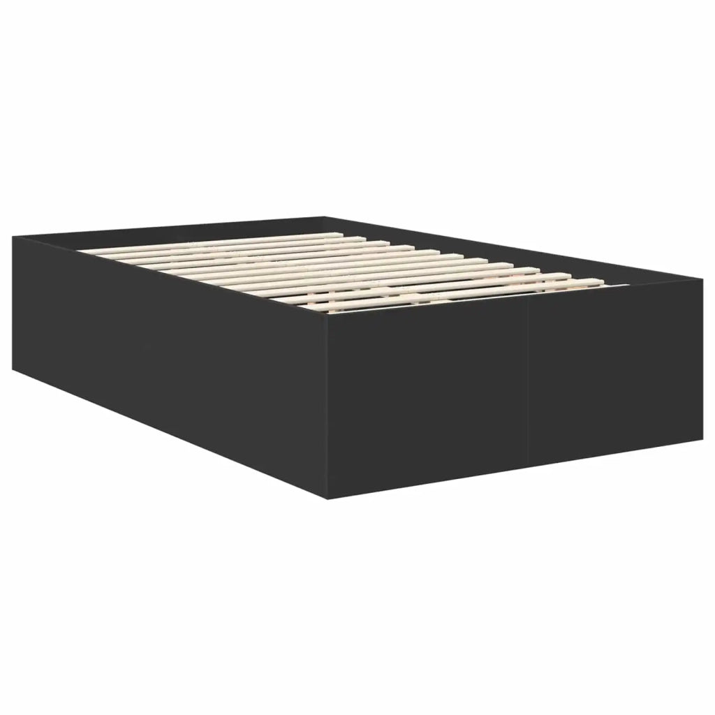 Struttura del letto Nero 120 x 200 cm Legno multistrato