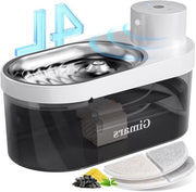 Fonte d'acqua wireless da 4L con sensori - Fontana automatica per gatti e cani - Ricaricabile e silenziosa - 2 Filtri inclusi