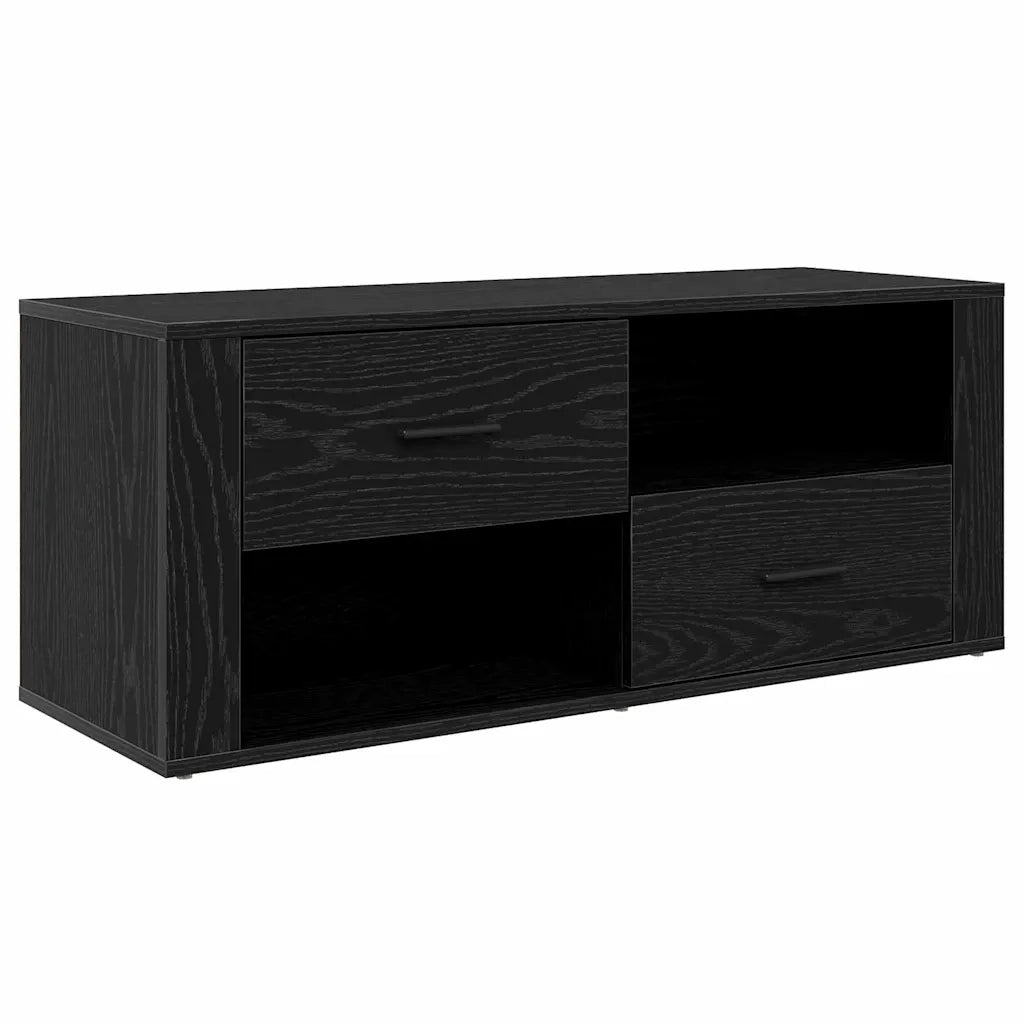 Mobile TV Rovere Nero 100 x 35 x 40 cm Legno multistrato 881014
