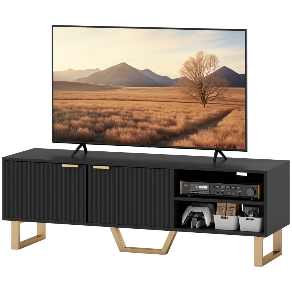 Mobile TV per televisori fino a 70 pollici ¨C zephmum ¨C bianco, multistrato, 120x30x