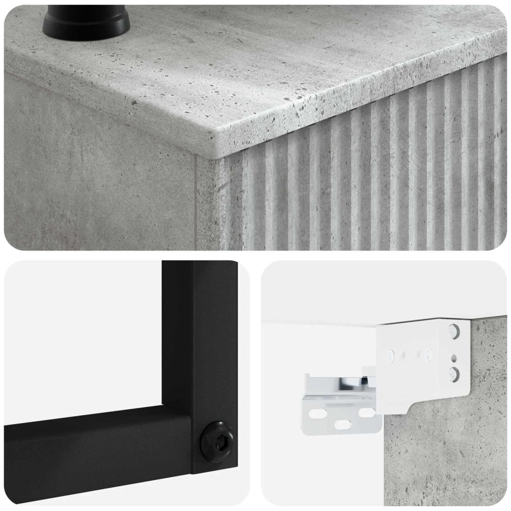 Lavabo da Parete Grigio Cemento 53 x 35 x 39 cm CFW1820427