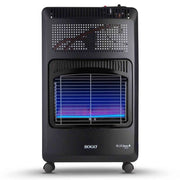Stufa a gas pieghevole 3500W a fiamma blu con 2 livelli e ruote, consumo 255 g/h per riscaldamento ambienti - Sogo