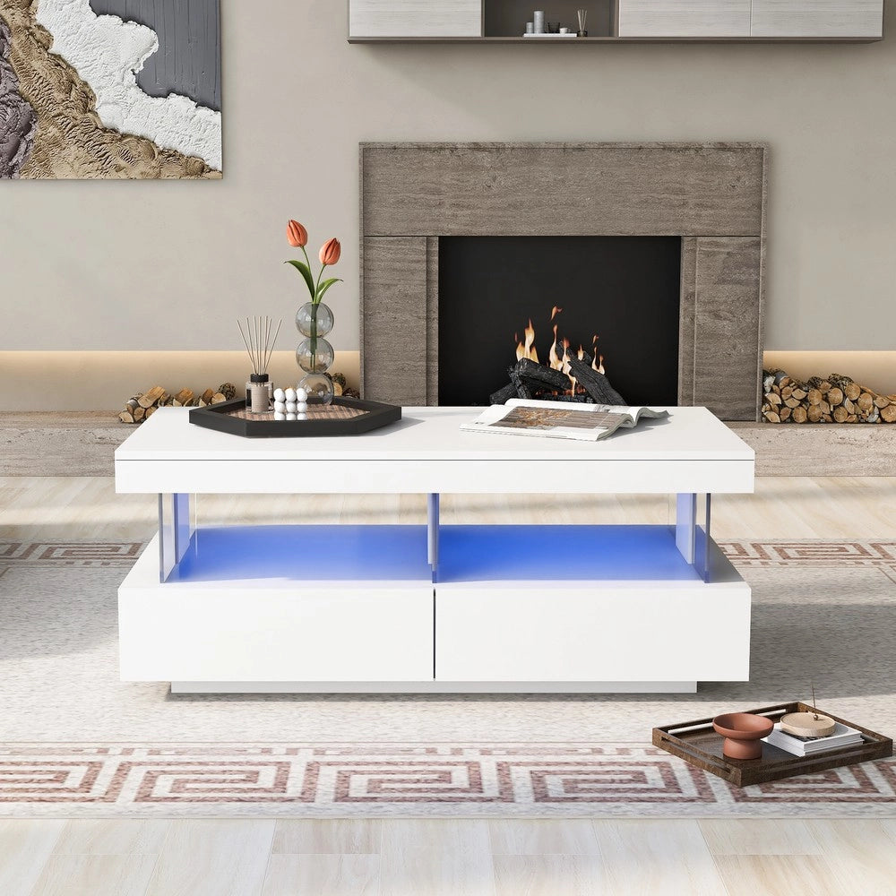 Tavolino da Caff¨¨ Moderno Lucido ¨C MINIMAL ¨C 100x60x49.5cm