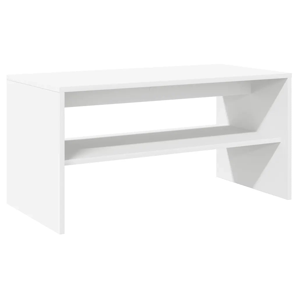 Mobile Porta TV Bianco 80x40x40 cm in Legno Multistrato 859109