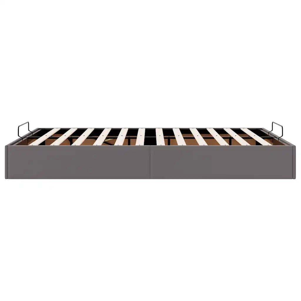 Struttura Letto Pouf senza Materasso 140x200 cm Similpelle 3310807