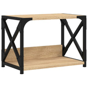 Sonoma Supporto per stampante a 2 livelli scrivania/ufficio 44 ​​x 26 x 31,5 cm marrone 02_0044797