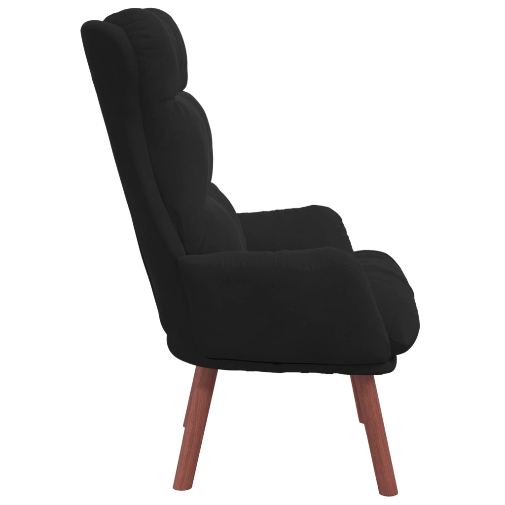 Poltrona Rilassante in Velluto Nero