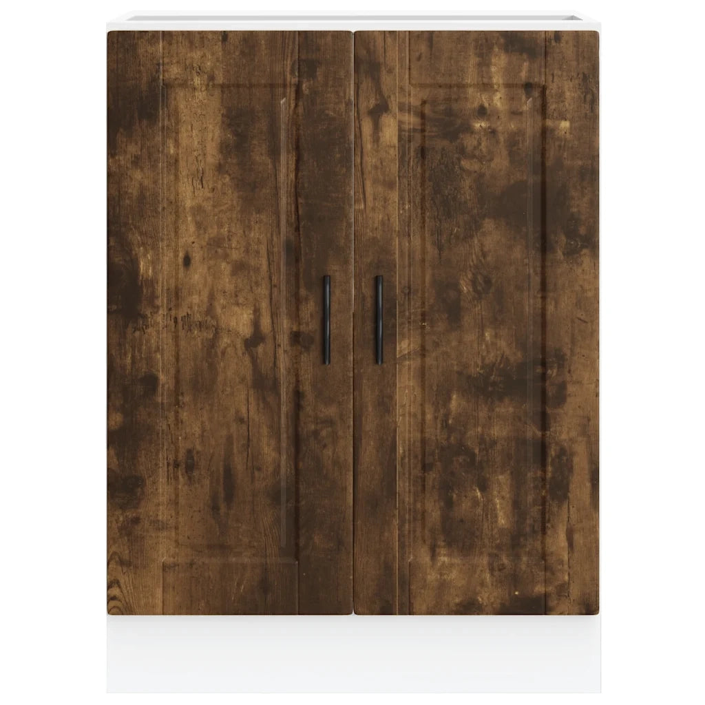 Base da Cucina Porto Rovere Fumo in Legno Multistrato 853922