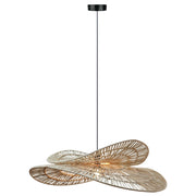 Lampada a sospensione rattan naturale Raya E27 Light Prestige