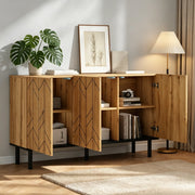 Sideboard moderno con 3 ante e motivo ondulato