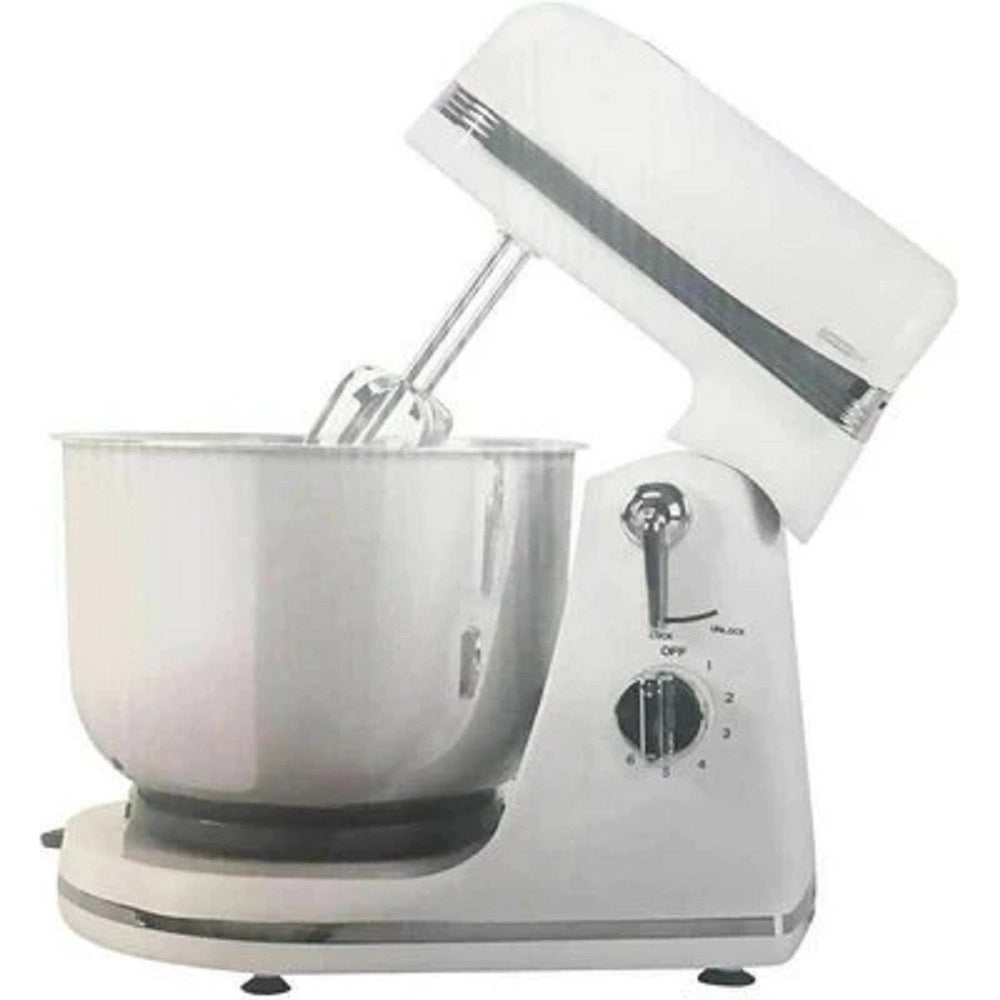 Trade Shop - Sbattitore Con Coppa 300w 3.5litri 6 Velocità Fruste Acciaio Robot Cucina 602074 -