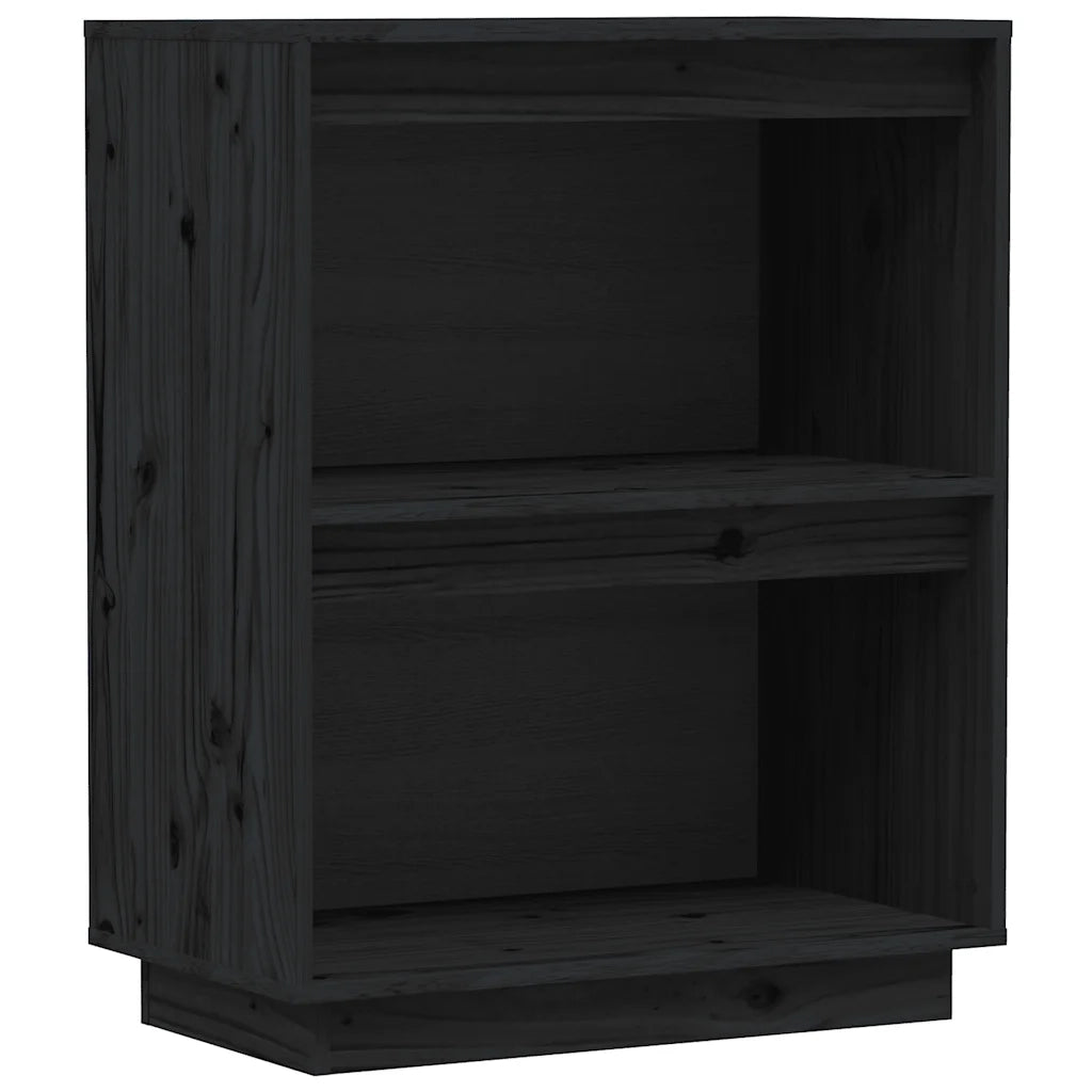 Mobile Consolle | Tavolo d'Ingresso Nero 60x34x75 cm in Legno Massello di Pino
