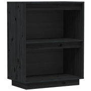 Mobile Consolle | Tavolo d'Ingresso Nero 60x34x75 cm in Legno Massello di Pino