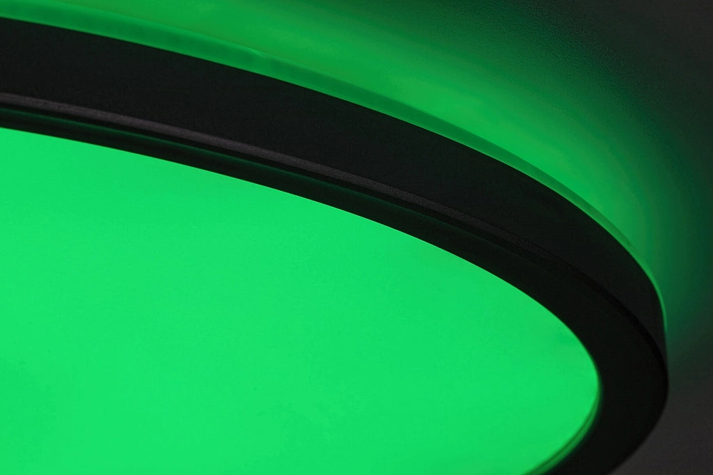 Plafoniera LED RGB 22W 41,5cm argento con telecomando
