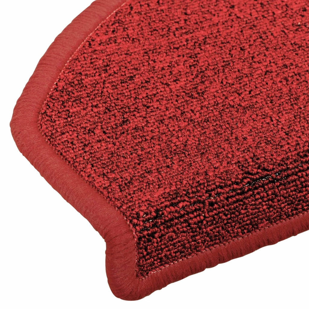 Tappetini per scale autoadesivi 15 pcs Rosso 80 x 24,5 x 3,5 cm 42038640