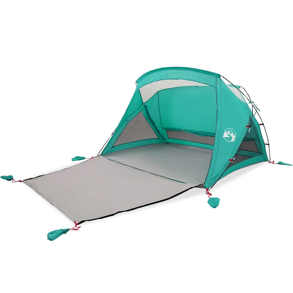 Tenda da Spiaggia 2 Persone Verde Mare Impermeabile
