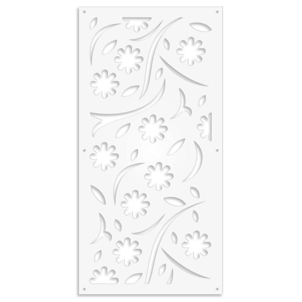 AUTUMN - Pannello in PVC traforato - Parasole Colore: bianco, Misura: 47x94 cm