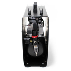 Compressore per aerografo AS196A con serbatoio aria 2 cilindri 6 bar Interruttore a 2 fasi