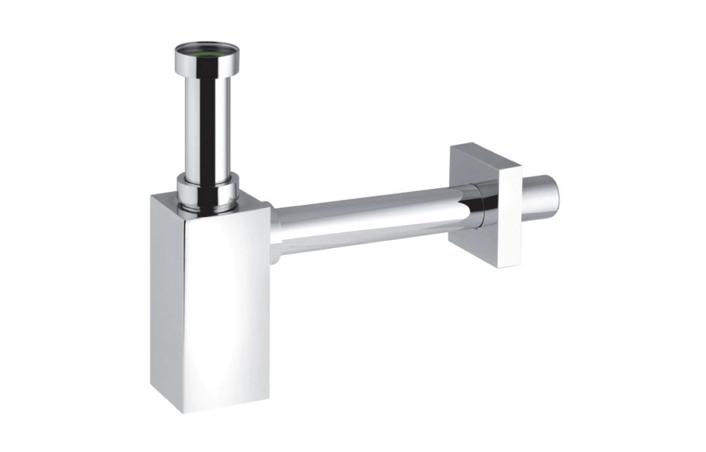 SIFONE PIQUADRATO PER LAVABO ABS- 1 1/4 - 32x250 mm- BONOM- pezzi 1